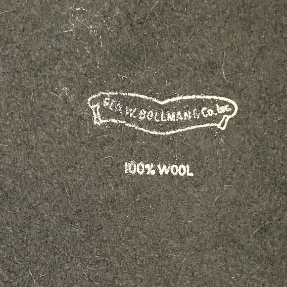 Geo. W Bollman & Co Women's 100% Wool Felt Hat Round Black OSMS - Picture 3 of 4